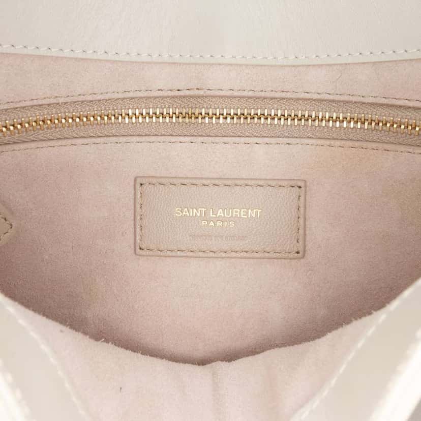 Saint Laurent Smooth Calfskin Le 5 a 7 White Leather Very good condition - Box View