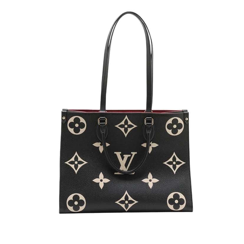 Louis Vuitton Bicolor Monogram Empreinte Giant Onthego MM Black Leather Very good condition - Front View