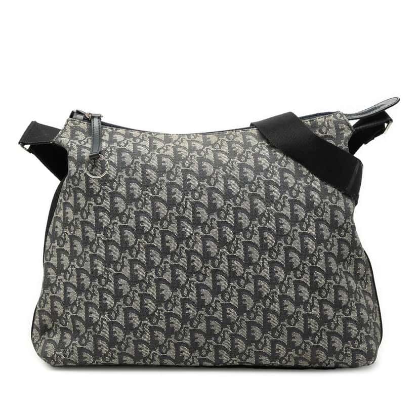 Dior Diorissimo Trotter Canvas Crossbody Blue Canvas Good condition - Front View