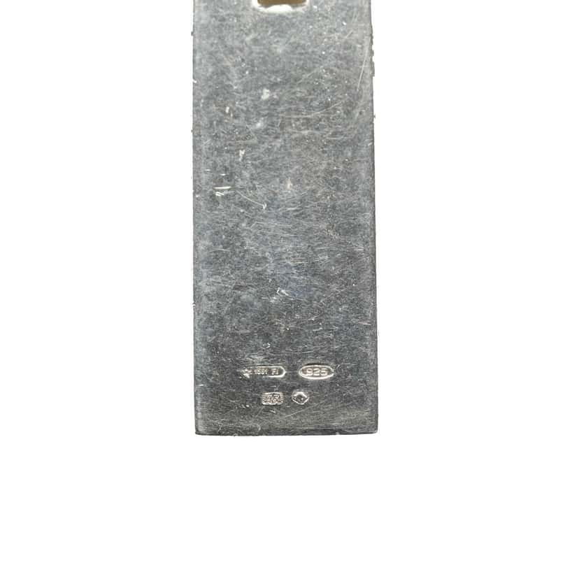 Gucci Sterling Silver G Plate Pendant Necklace Silver Silver Very good condition - Model View