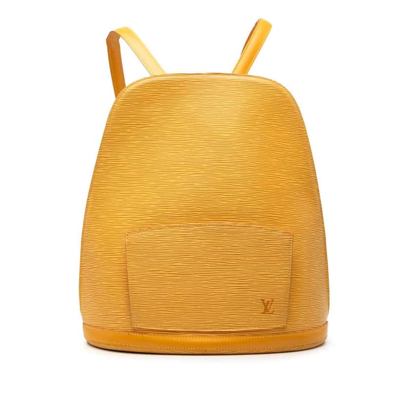 Louis Vuitton Epi Gobelins Yellow Leather Good condition - Front View