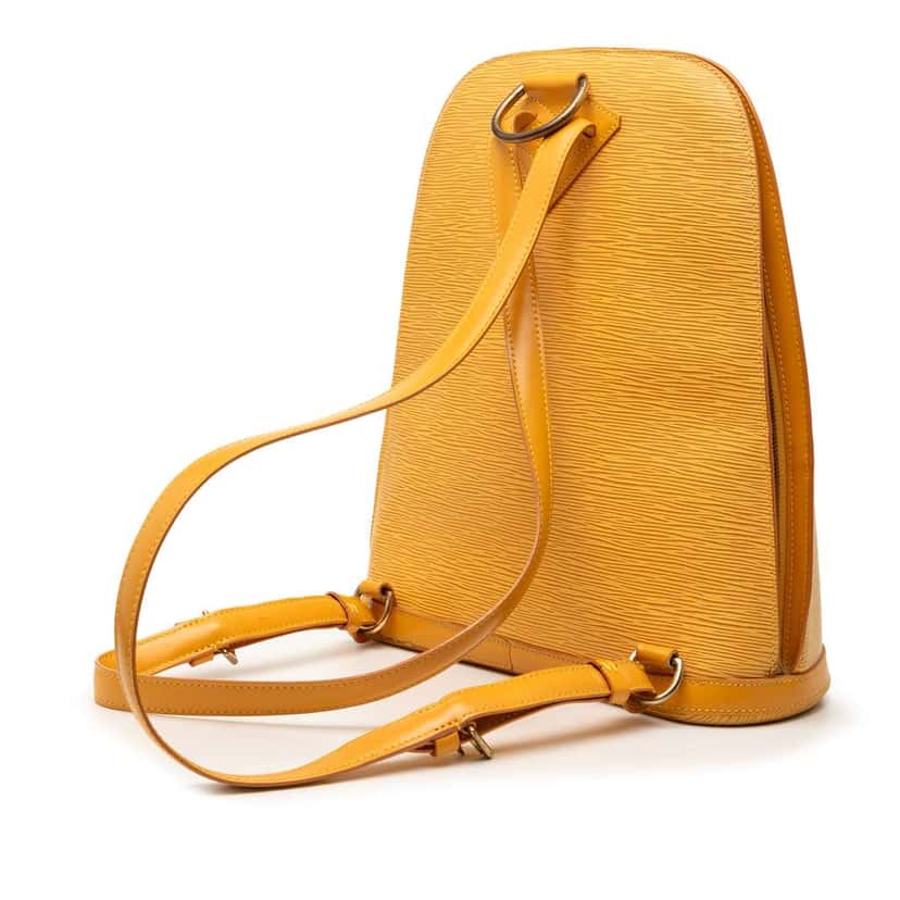 Louis Vuitton Epi Gobelins Yellow Leather Good condition - Back View