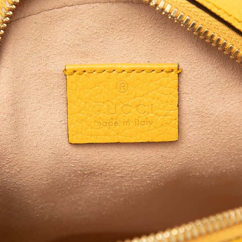 Gucci Mini GG Supreme Flora Ophidia Round Crossbody Beige Canvas Very good condition - Box View