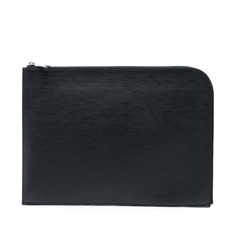 Louis Vuitton Epi Pochette Jour GM Black Leather Very good condition - Front View