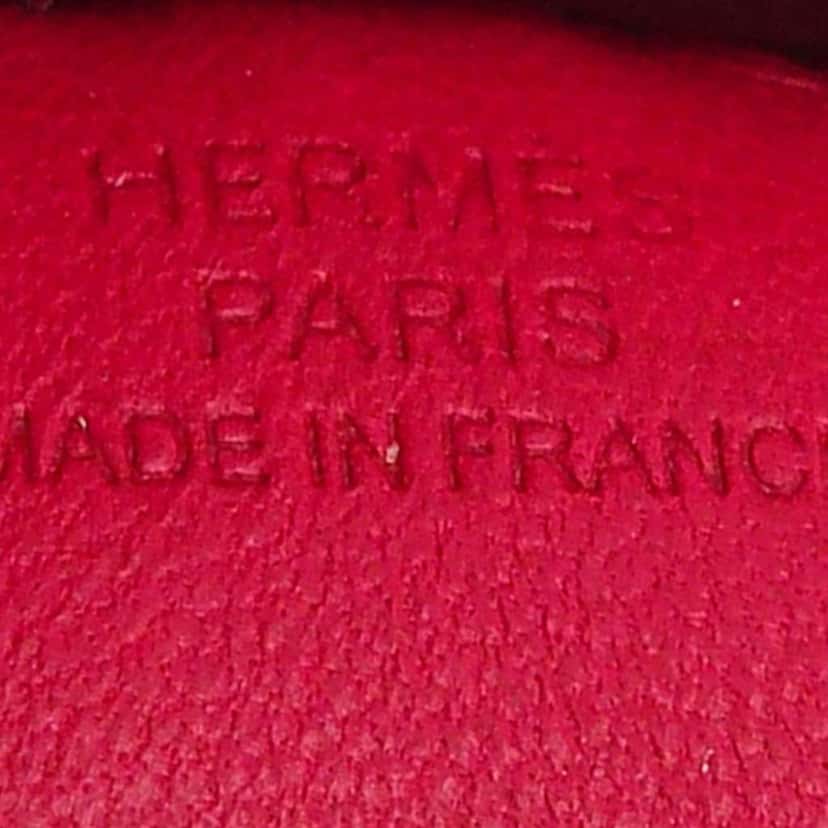 Hermès Milo Lambskin Grigri Rodeo Bag Charm PM Pink Leather Never worn - Inside View