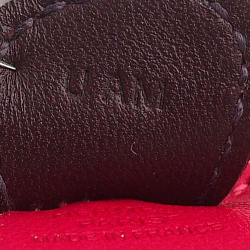 Hermès Milo Lambskin Grigri Rodeo Bag Charm PM Pink Leather Never worn - Model View