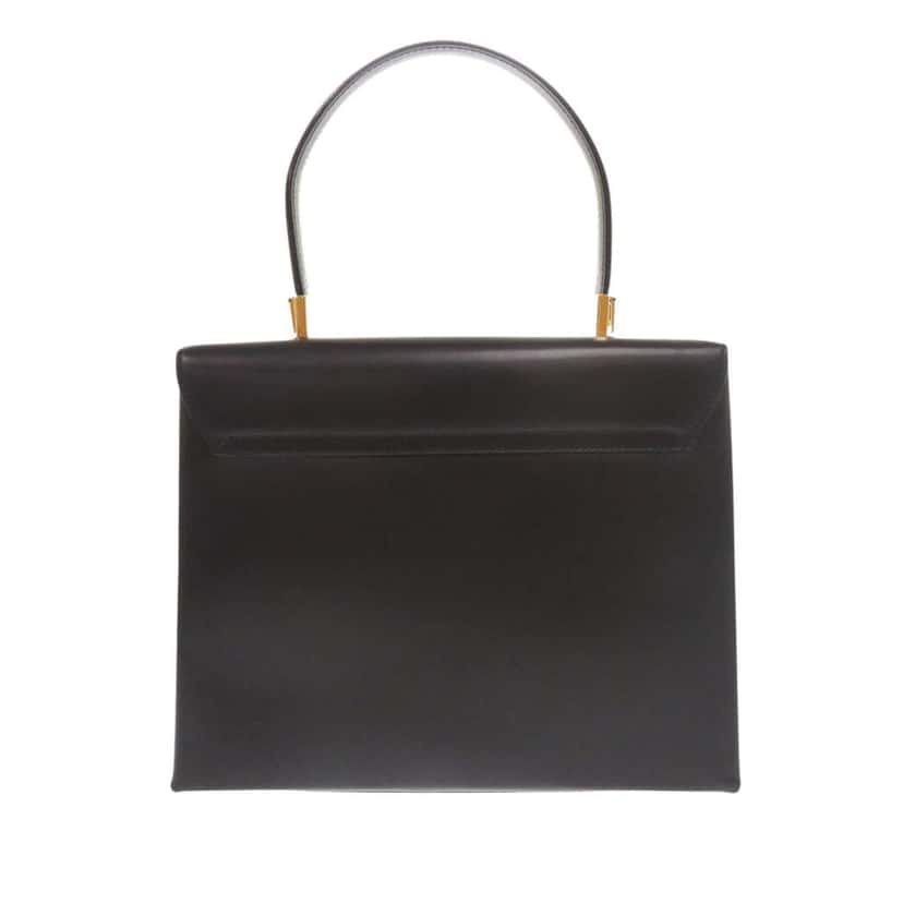 Salvatore Ferragamo Leather Gancini Top Handle Bag Black Leather Very good condition - Back View