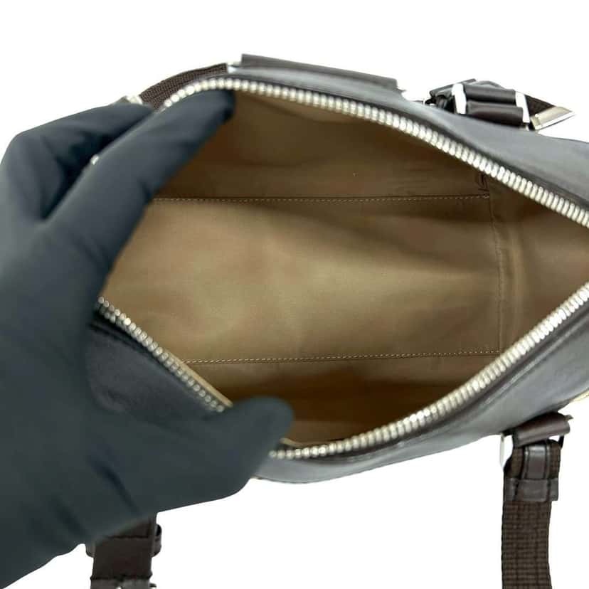 Dior Small Diorissimo Trotter Canvas Street Chic Boston Bag Beige Canvas Very good condition - Inside View