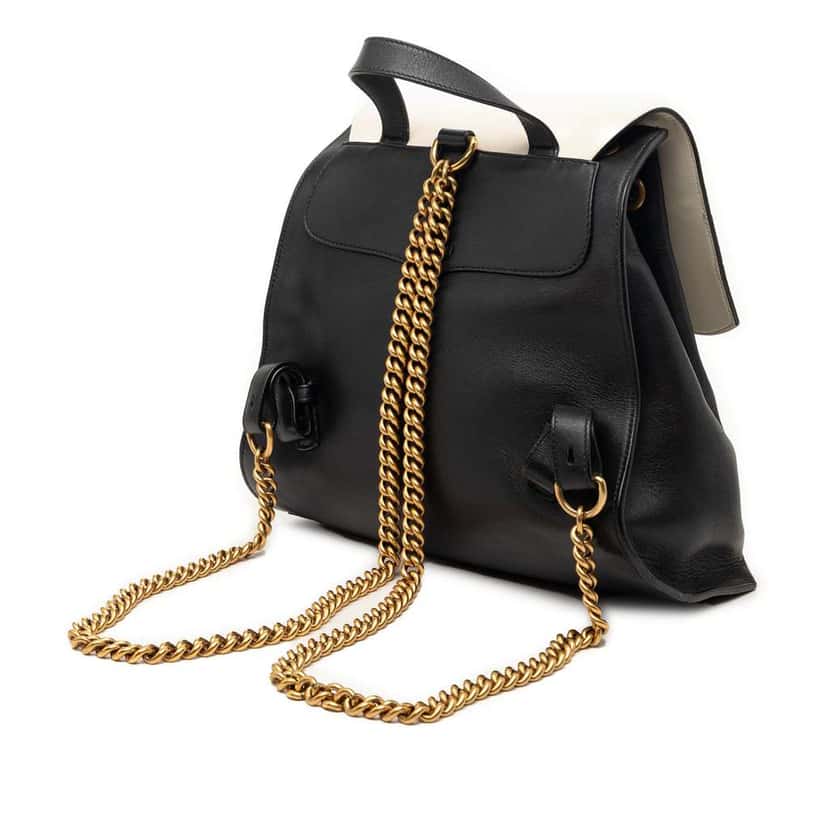 Gucci Leather Studded Animalier Malin Backpack Black Leather Very good condition - Back View