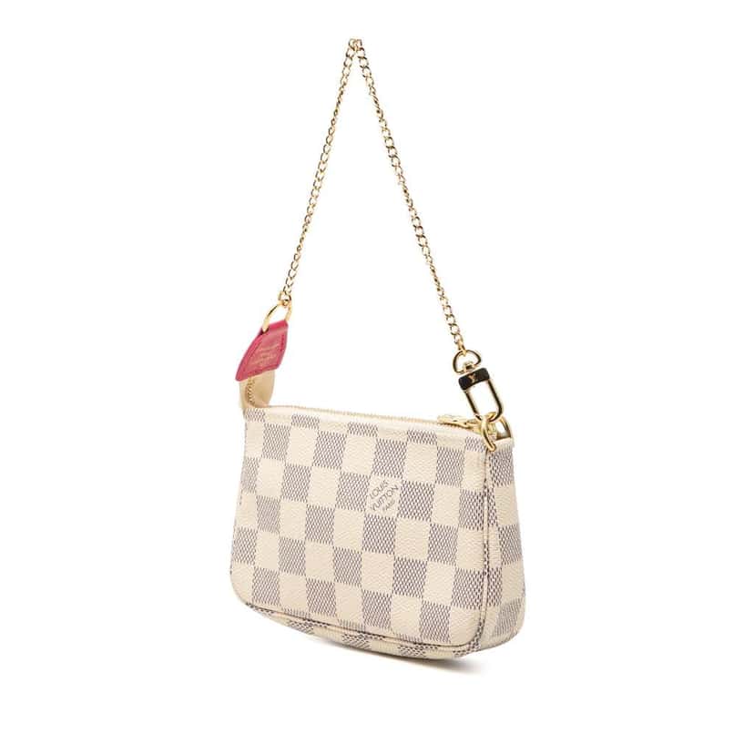 Louis Vuitton Damier Azur Animation Hollywood Mini Pochette Accessoires White Very good condition - Back View