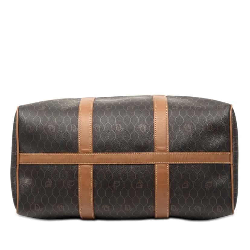 Dior Honeycomb Coated Canvas Boston Bag Black Canvas Good condition - Inside View