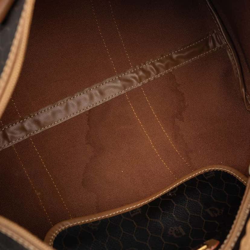 Dior Honeycomb Coated Canvas Boston Bag Black Canvas Good condition - Box View