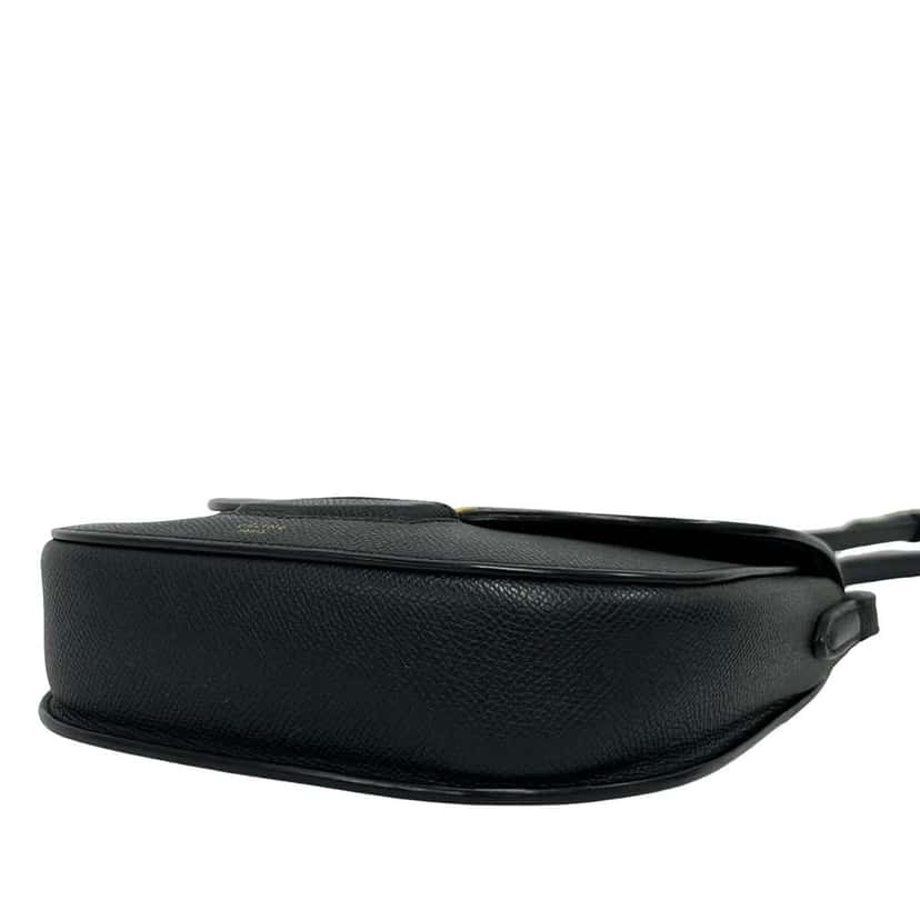 Celine Small Grained Calfskin Trotteur Crossbody Black Leather Very good condition - Model View