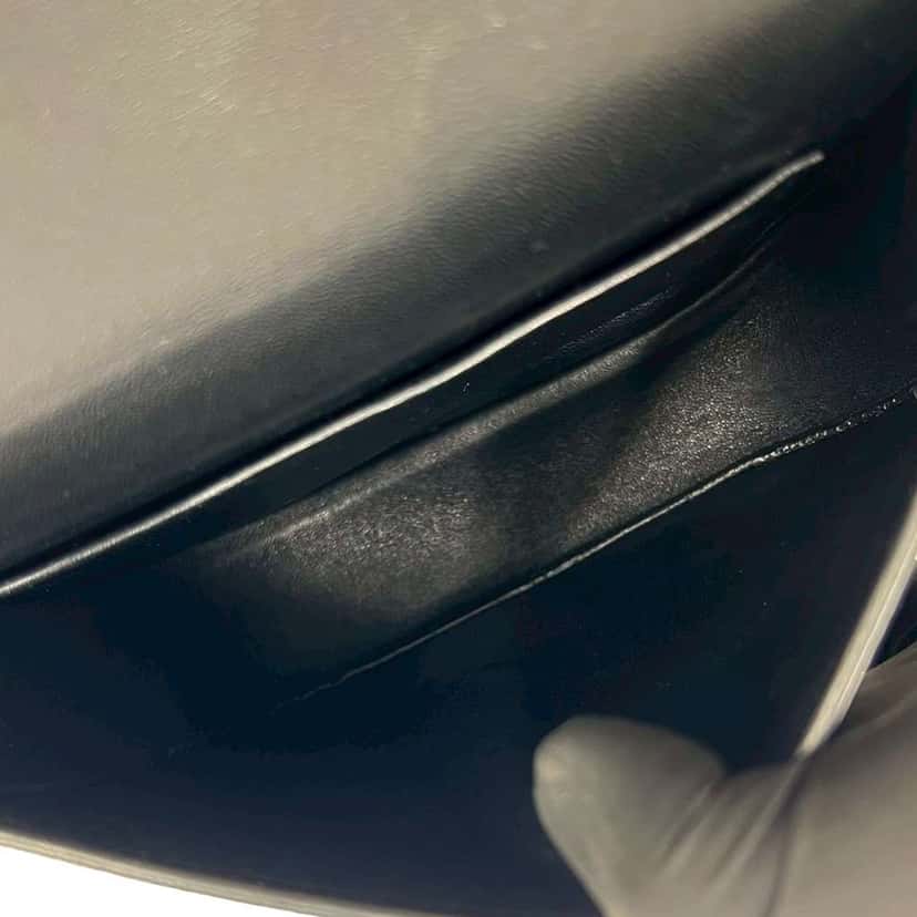 Celine Small Grained Calfskin Trotteur Crossbody Black Leather Very good condition - Box View