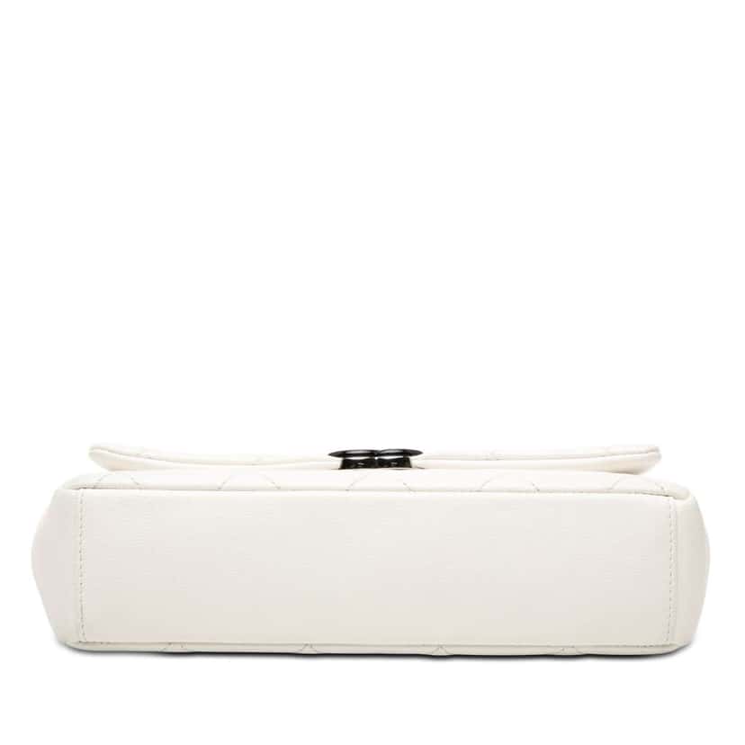 Chanel Medium Quilted Caviar My Everything Flap White Leather Very good condition - Inside View