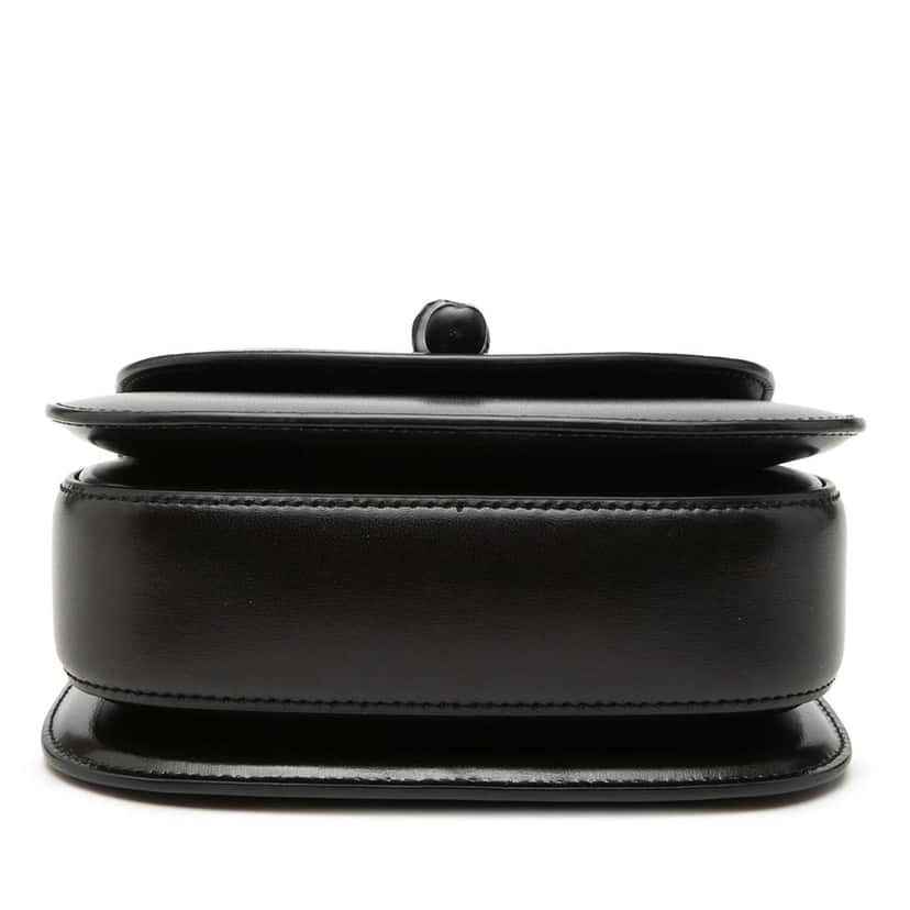 Gucci Mini Calfskin 1947 Bamboo Top Handle Bag Black Leather Very good condition - Inside View