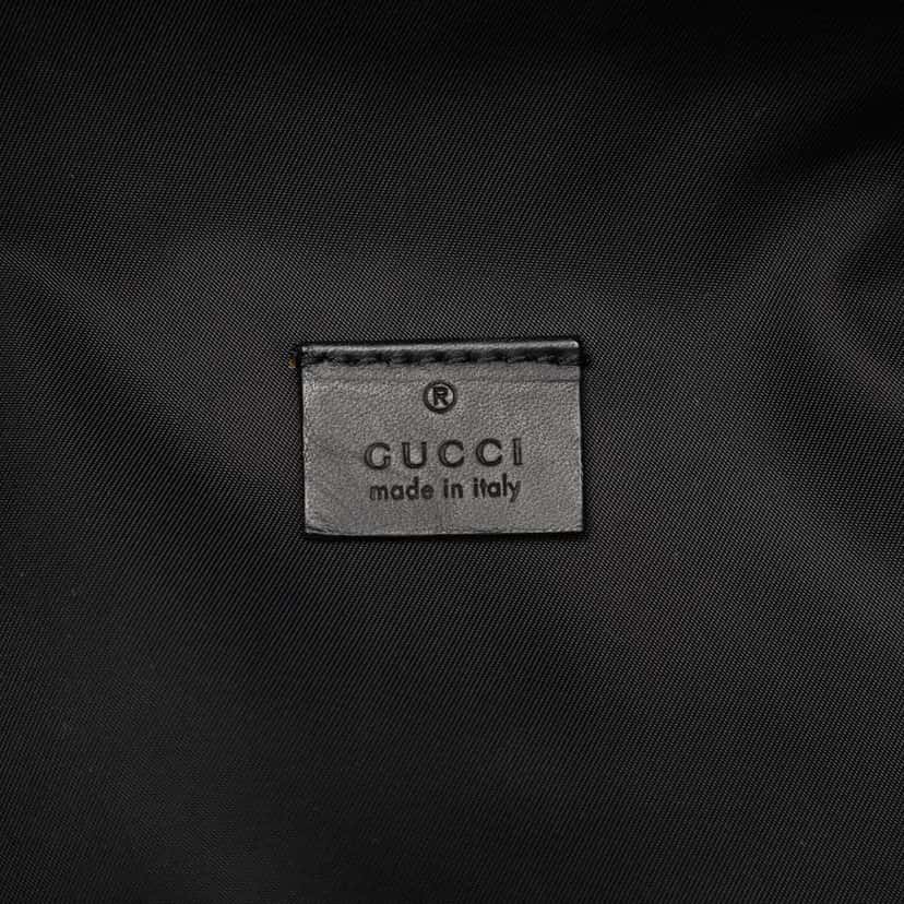 Gucci Guccissima Web Belt Bag Black Leather Very good condition - Box View