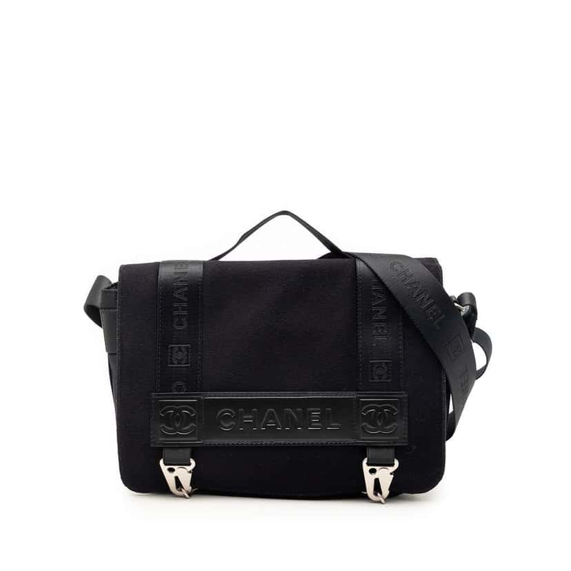 Chanel Nylon Sport Line Crossbody Blue Good condition - Front View