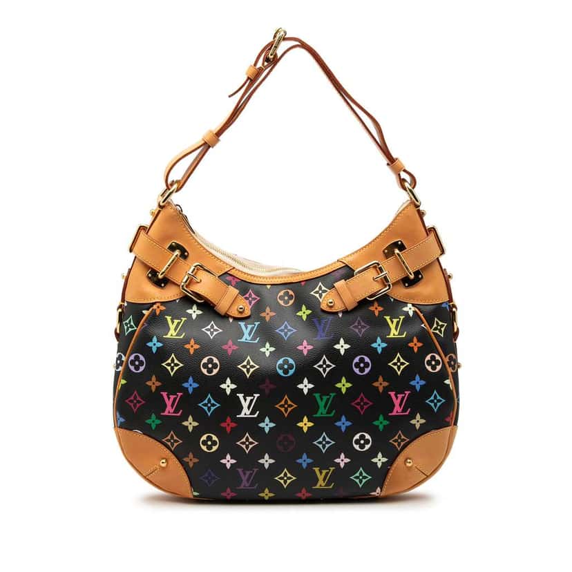 Louis Vuitton Monogram Multicolore Greta Black Very good condition - Front View