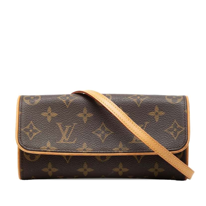 Louis Vuitton Monogram Pochette Twin PM Brown Very good condition - Front View