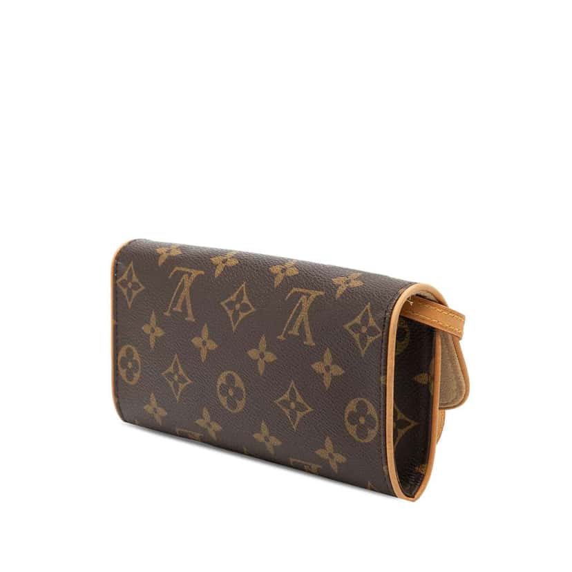 Louis Vuitton Monogram Pochette Twin PM Brown Very good condition - Back View