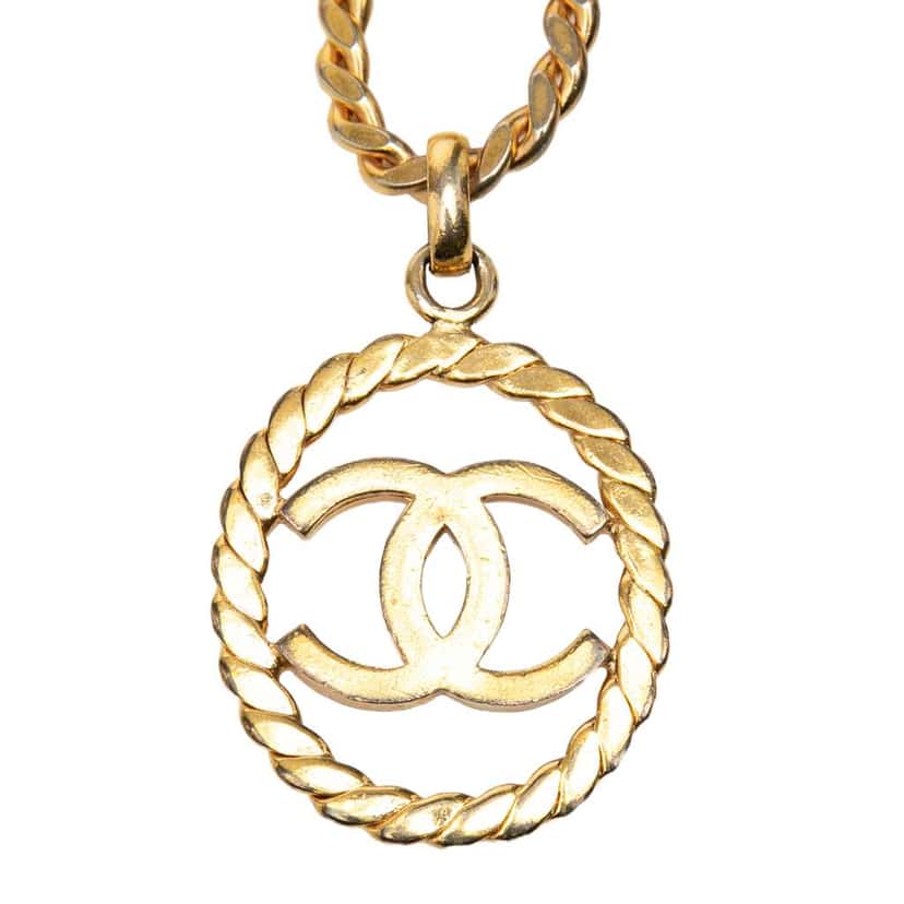 Chanel Gold Plated CC Logo Chain Belt Gold Metal Very good condition - Back View
