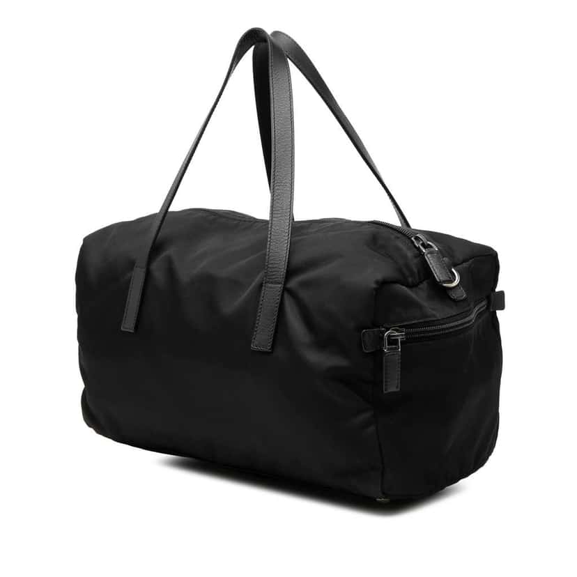 Prada Tessuto Boston Bag Black Very good condition - Back View