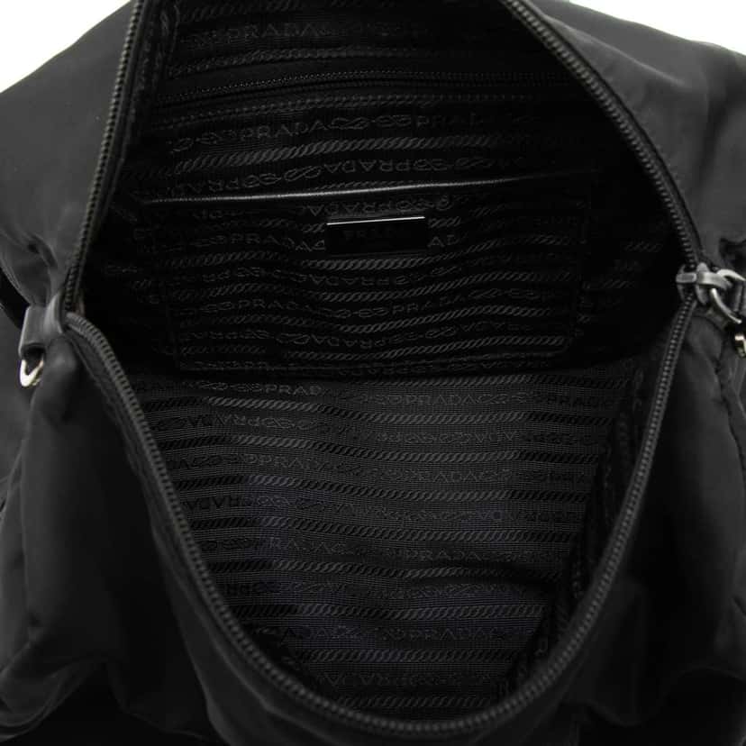 Prada Tessuto Boston Bag Black Very good condition - Model View