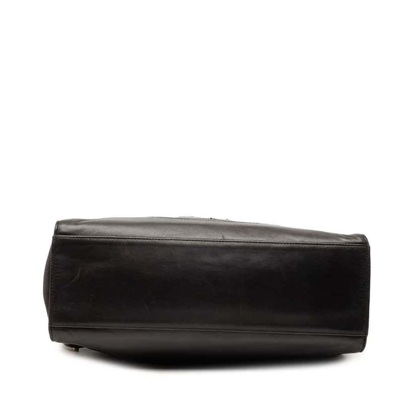 Chanel CC Lambskin Chain Tote Black Leather Very good condition - Inside View