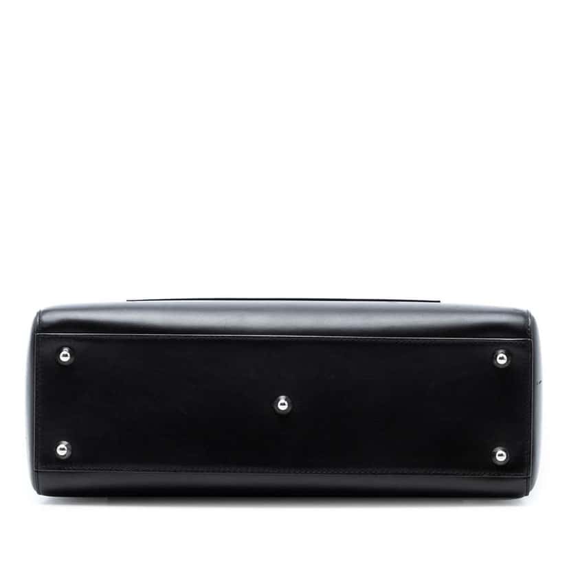 Dior Large Calfskin Pocket Tote Lady Dior Black Leather Very good condition - Inside View