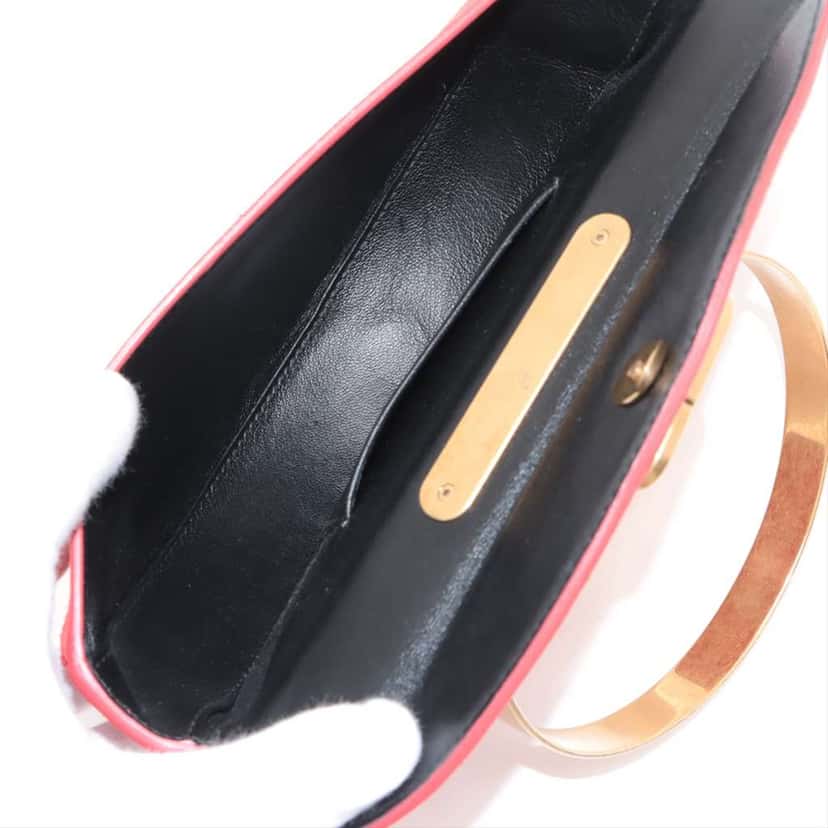 Balenciaga Suede Opera Bag Red Leather Very good condition - Inside View