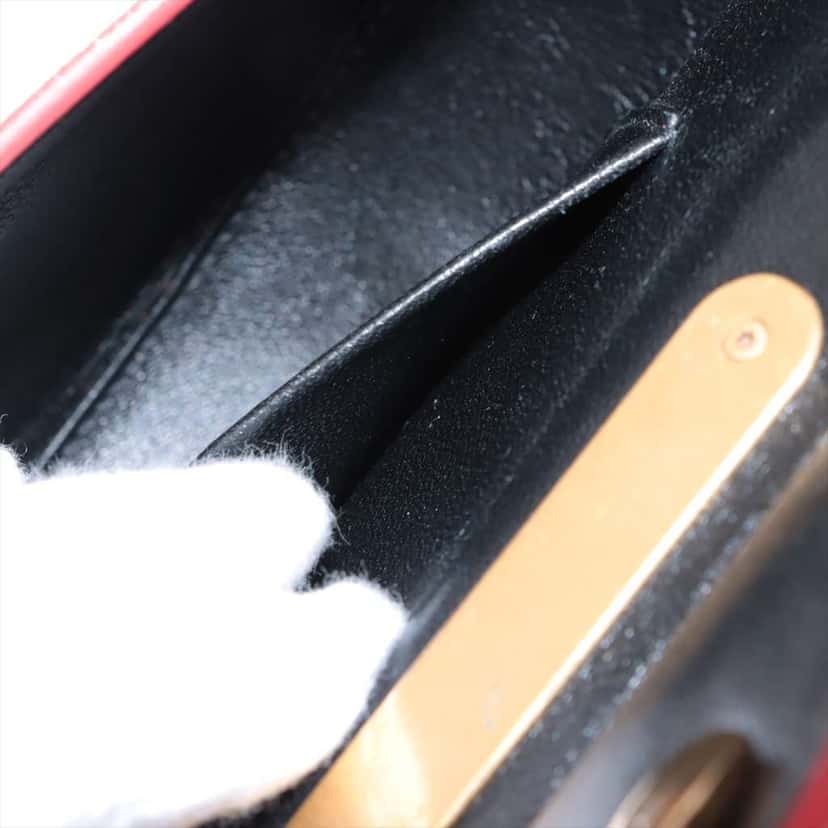 Balenciaga Suede Opera Bag Red Leather Very good condition - Model View