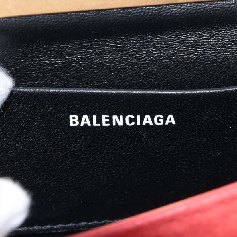 Balenciaga Suede Opera Bag Red Leather Very good condition - Box View