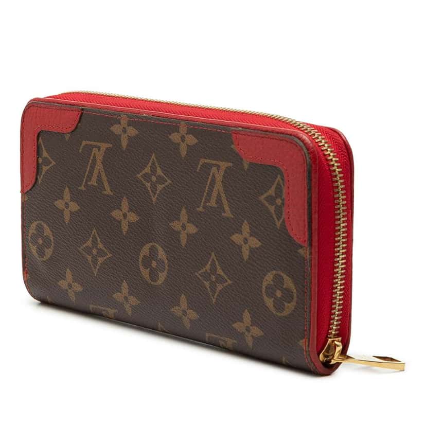 Louis Vuitton Monogram Retiro Zippy Wallet Brown Very good condition - Back View