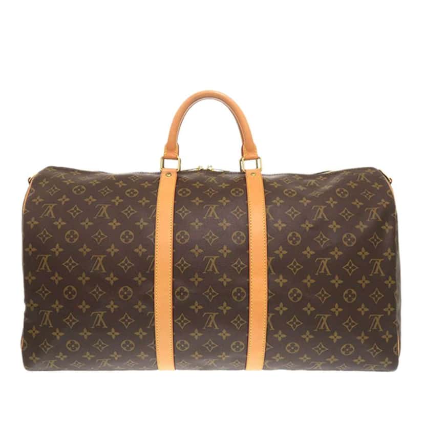 Louis Vuitton Monogram Keepall Bandouliere 55 Brown Very good condition - Back View
