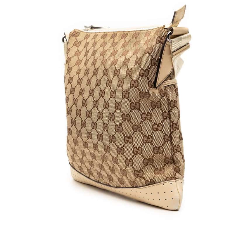 Gucci GG Canvas Crossbody Beige Canvas Very good condition - Back View