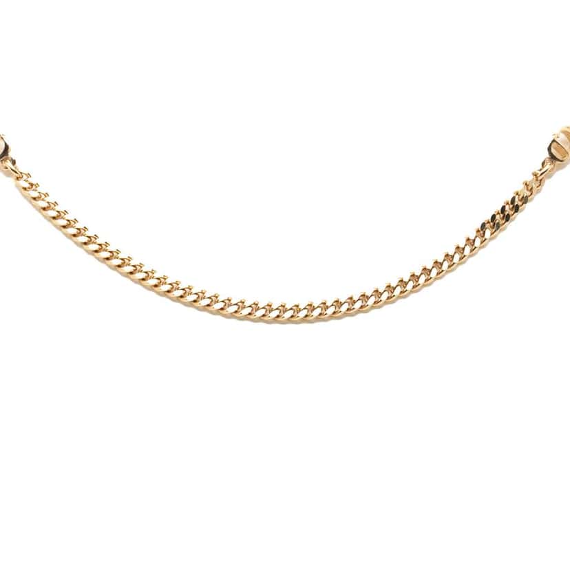 Dior Gold Plated CD Logo Chain Necklace Gold Metal Very good condition - Back View