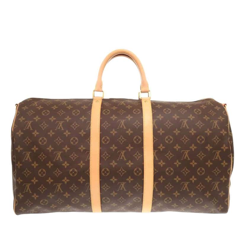 Louis Vuitton Monogram Keepall Bandouliere 55 Brown Very good condition - Back View