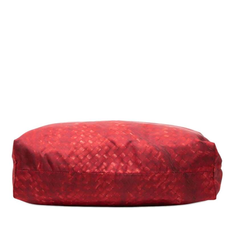 Bottega Veneta Nylon Intrecciolusion Tote Red Very good condition - Inside View