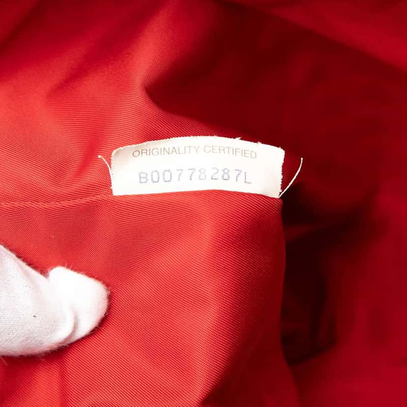 Bottega Veneta Nylon Intrecciolusion Tote Red Very good condition - Box View