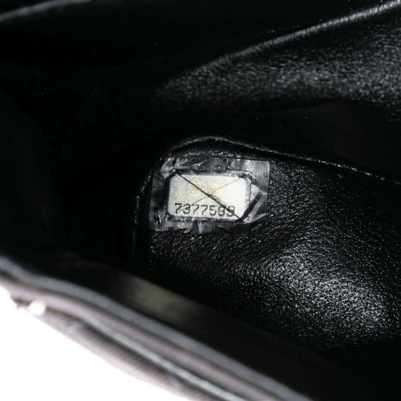 Chanel Medium Classic Canvas Coco Print Double Flap Brown Canvas Very good condition - Box View