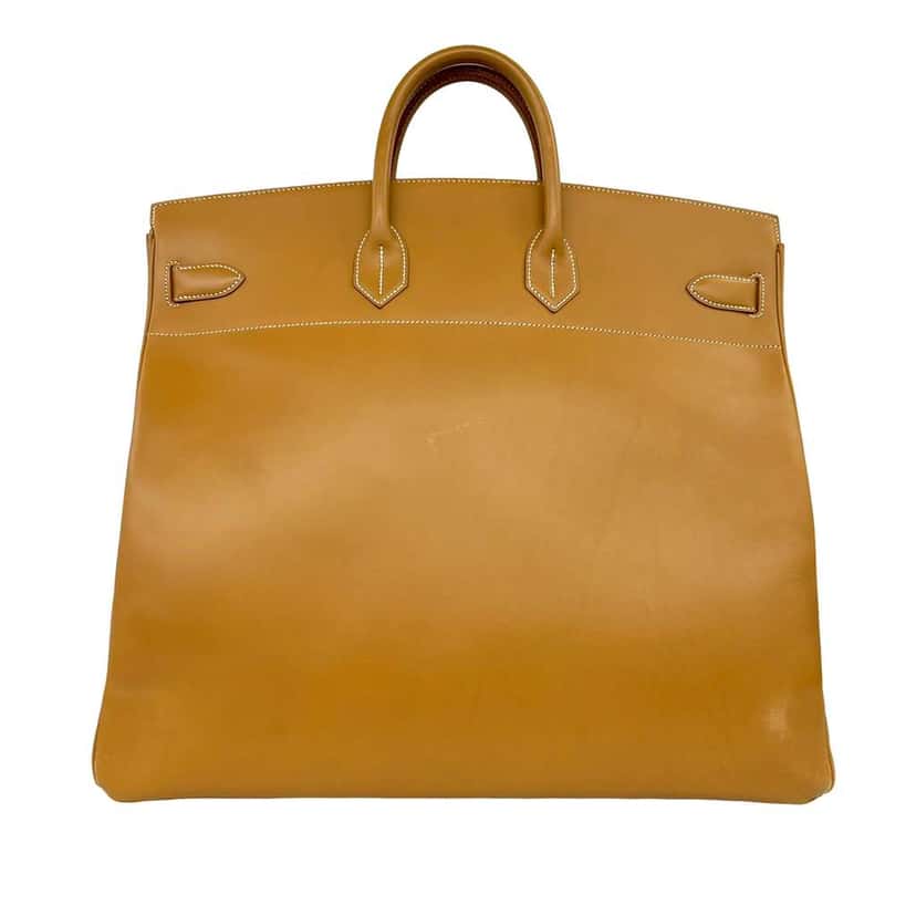 Hermès Vache HAC Birkin 50 Brown Leather Very good condition - Back View