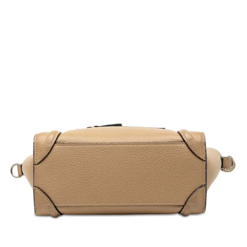 Celine Nano Leather Luggage Tote Beige Leather Very good condition - Inside View