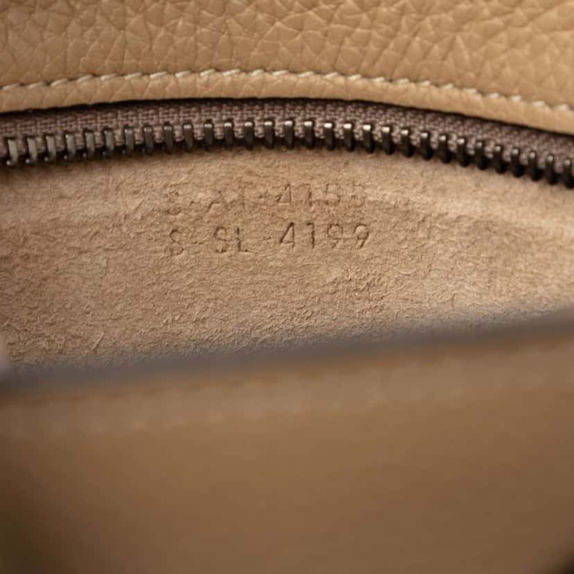 Celine Nano Leather Luggage Tote Beige Leather Very good condition - Box View