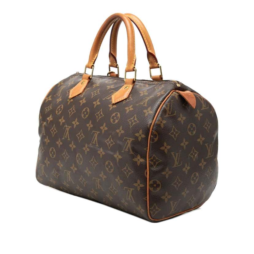 Louis Vuitton Monogram Speedy 30 Brown Good condition - Back View