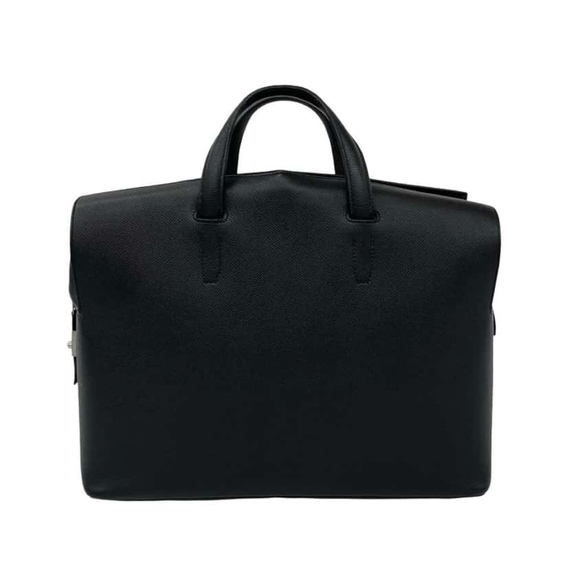 Hermès Epsom Cityhall Briefcase 38 Black Leather Very good condition - Front View