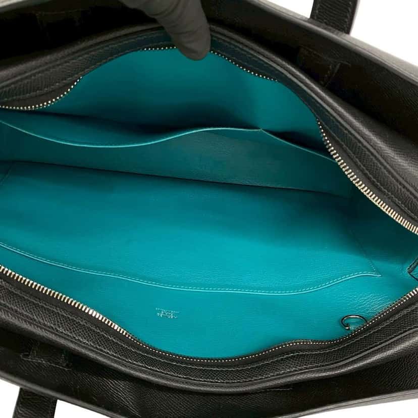 Hermès Epsom Cityhall Briefcase 38 Black Leather Very good condition - Inside View