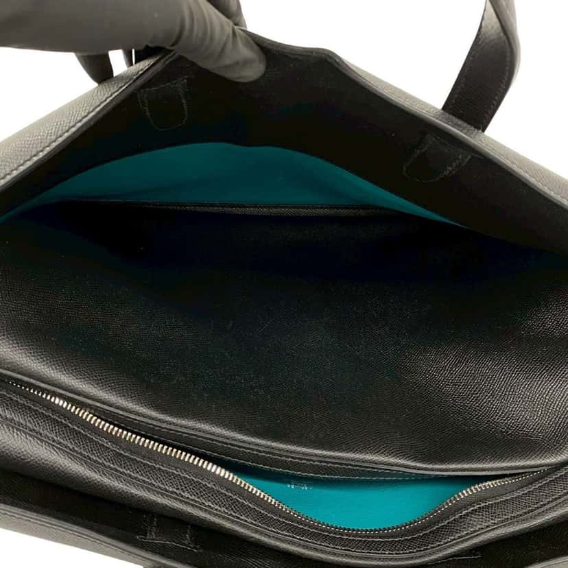 Hermès Epsom Cityhall Briefcase 38 Black Leather Very good condition - Model View