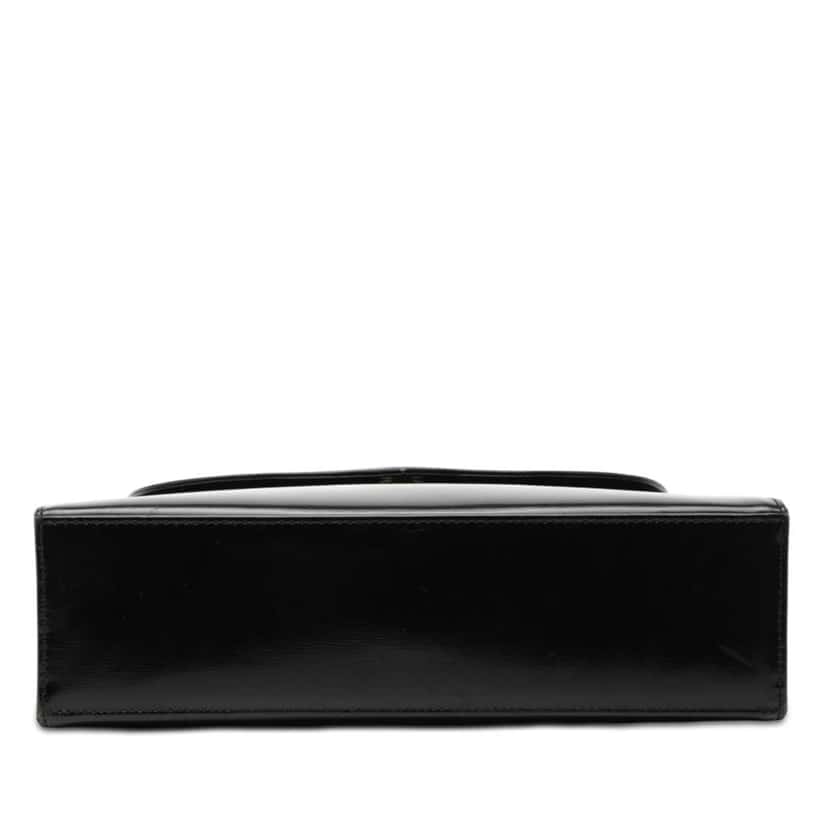 Saint Laurent Leather Logo Charm Top Handle Bag Black Leather Very good condition - Inside View