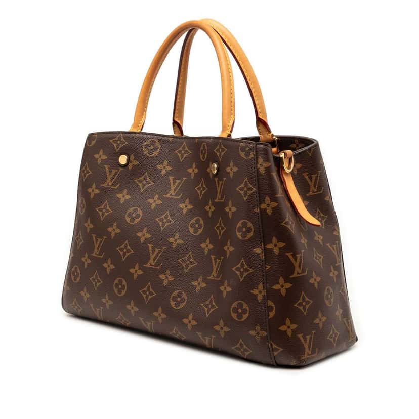 Louis Vuitton Monogram Montaigne MM Brown Very good condition - Back View